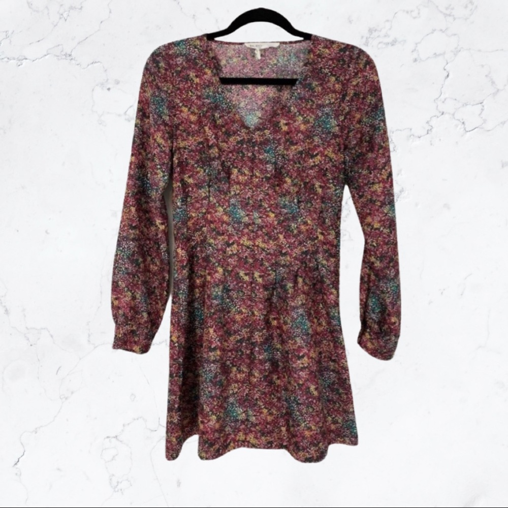 BCBGeneration Long Sleeve Floral Dress